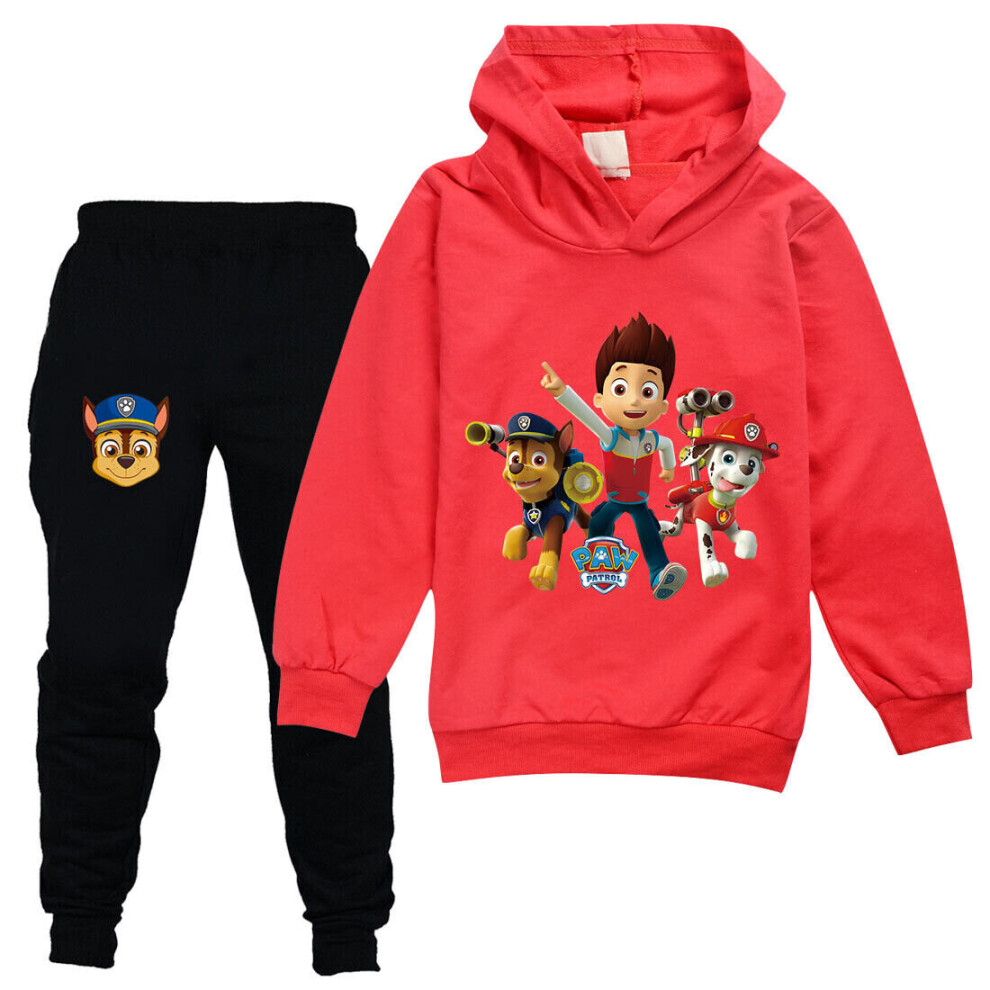 (4-5 Years) PAW PATROL Kids Zip Tracksuit Boys Hooded Outfit
