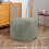 (Mink) Square Cord Footstool Pouffe Ottoman Foot Rest 4
