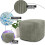 (Mink) Square Cord Footstool Pouffe Ottoman Foot Rest 3