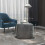 (Charcoal) Square Cord Footstool Pouffe Ottoman Foot Rest 7