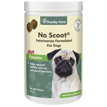 Overby Farm No Scoot Soft Chews for Dogs, 60-Piece, 180 g