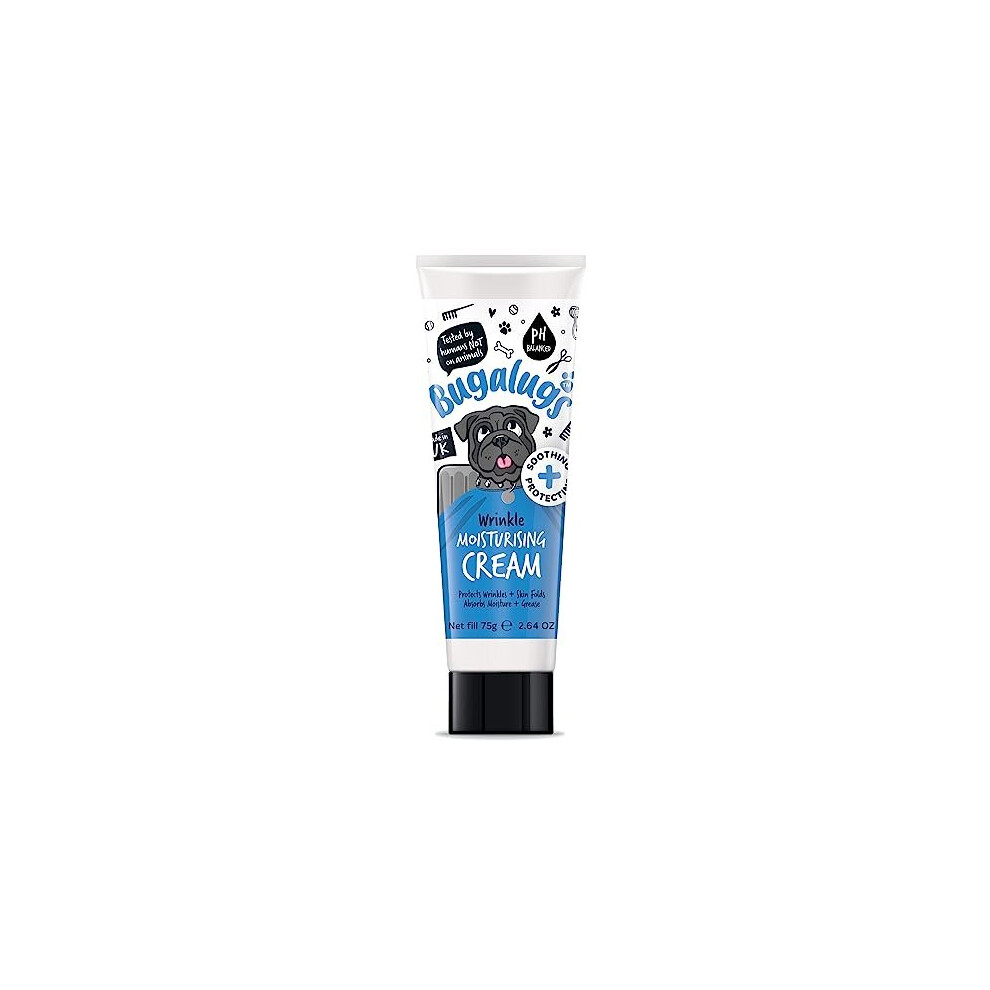 BUGALUGS Wrinkle paste for Bulldogs, French Bulldogs, wrinkly dogs & cats. For itchy wrinkle folds, tear stains & tail pockets, anti-itch & itchy dog