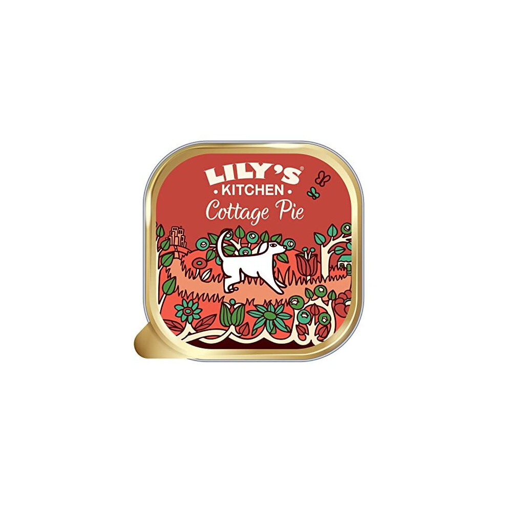 Lily's Kitchen Natural Adult Wet Dog Food Tray Cottage Pie Grain-Free Recipe 10 x 150g