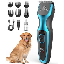 oneisall Dog Clippers Professional for Thick Hair,Dog Clippers for Cockapoo&Poodle,Heavy-Duty Dog Grooming Clippers with Detachable Metal Blade,