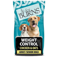 Burns Pet Nutrition Hypoallergenic Complete Dry Dog Food Adult and Senior Dog Weight Control Chicken and Oats 2 kg(Packaging may vary)