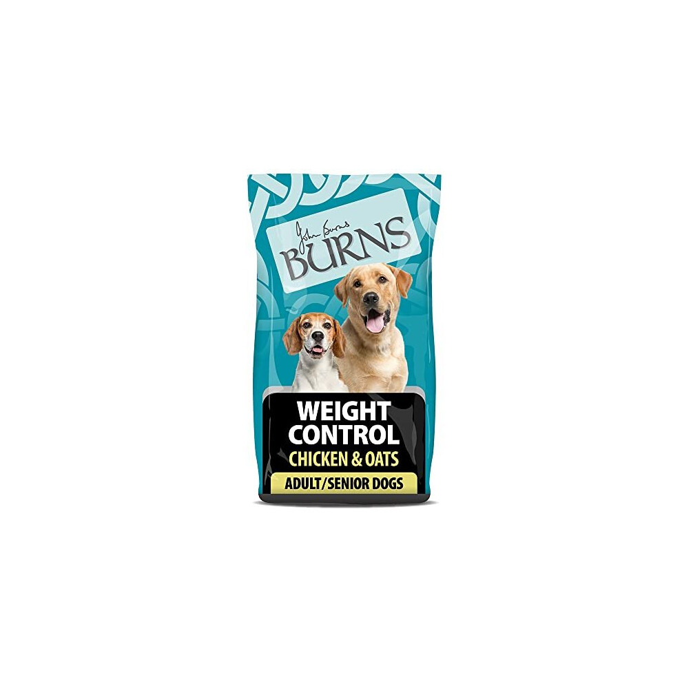 Burns Pet Nutrition Hypoallergenic Complete Dry Dog Food Adult and Senior Dog Weight Control Chicken and Oats 2 kg(Packaging may vary)