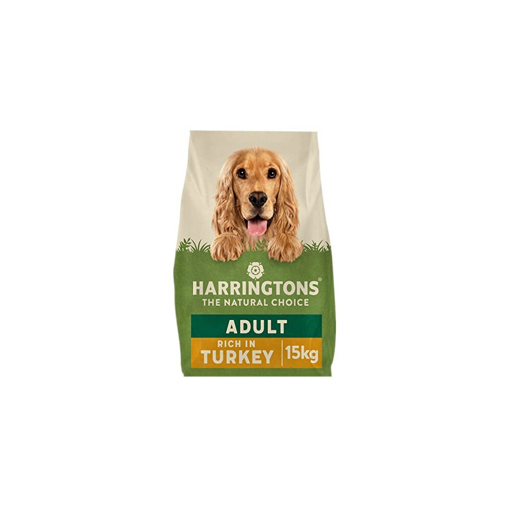 Harringtons Complete Dry Dog Food Turkey & Veg 15kg - Made with All Natural Ingredients