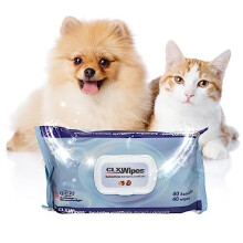 ICF - CLX Wipes - Dog Wipes Antibacterial + Antifungal - Pet Cat & Dog Grooming Wipes For Cleaning Ear, Eye, Paw & Bums - Dog Cleaning Wipes - 40