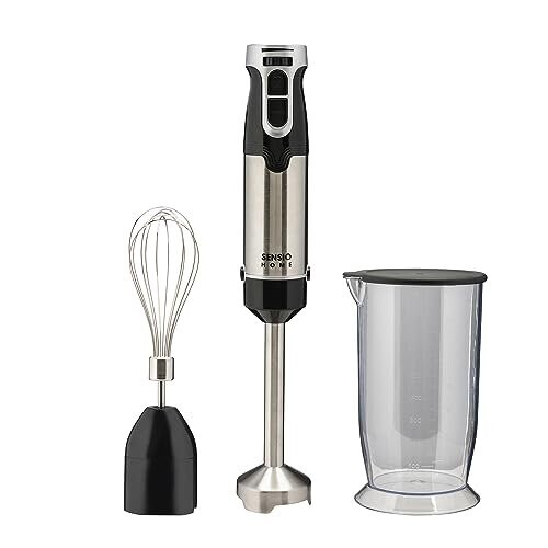 Sensio Home 1000W Super Powerful Hand Blender 3in1 Stainless Steel