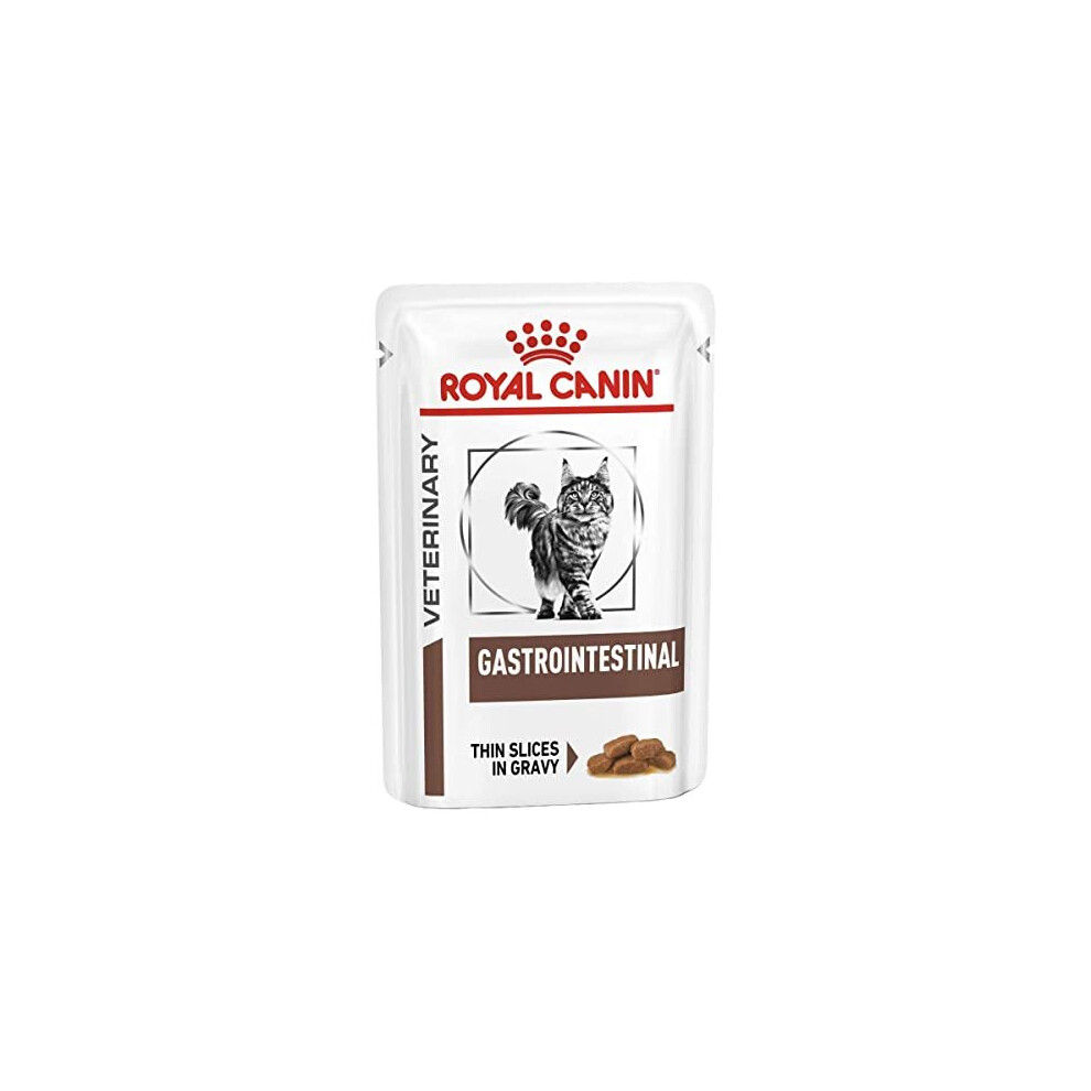 Royal Canin Veterinary Diet Cat - Gastro Intestinal Wet Cat Food Pouch 12 x 85g