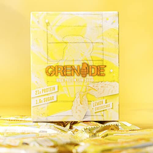 Grenade Grenade High Protein, Low Sugar Bar - Lemon Cheesecake, 12 x 60 g 1