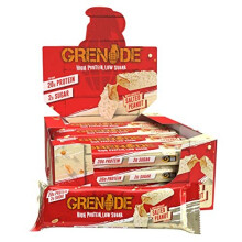 Grenade High Protein Bar White Chocolate Salted Peanut – Over 20 g Protein, 2 g Sugar