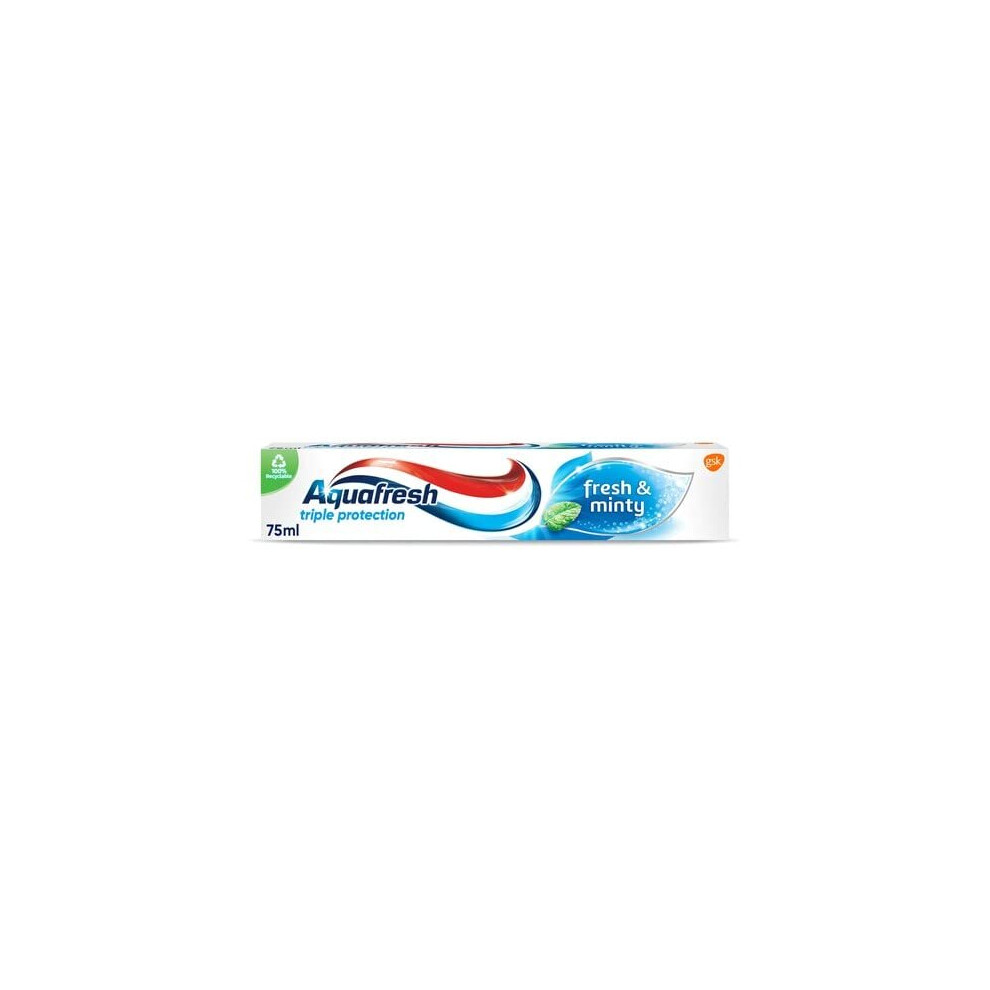 Aquafresh Toothpaste Triple Protection Fresh & Minty, 75 ml (Pack of 1)