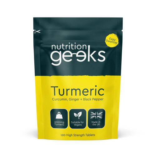 Turmeric Tablets 2000mg with Black Pepper & Ginger 120 High Strength