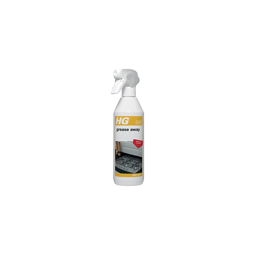 HG Grease Away Cleaner, Simple & Strong Kitchen Degreaser, Multi Use for Any Surface, - Removes Fat & Oil Easily - 500ml Spray (128050106)