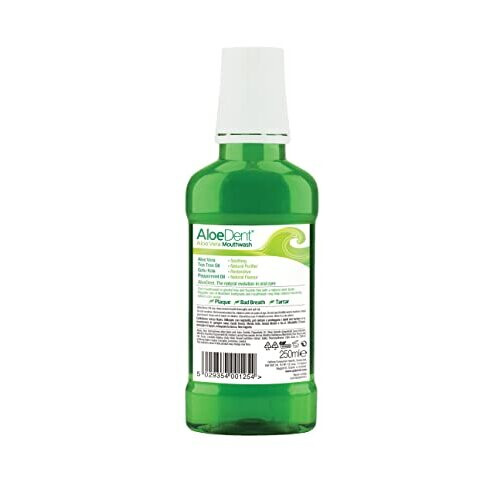 AloeDent, Aloe Vera Mouthwash Fluoride Free, Natural Action, Vegan