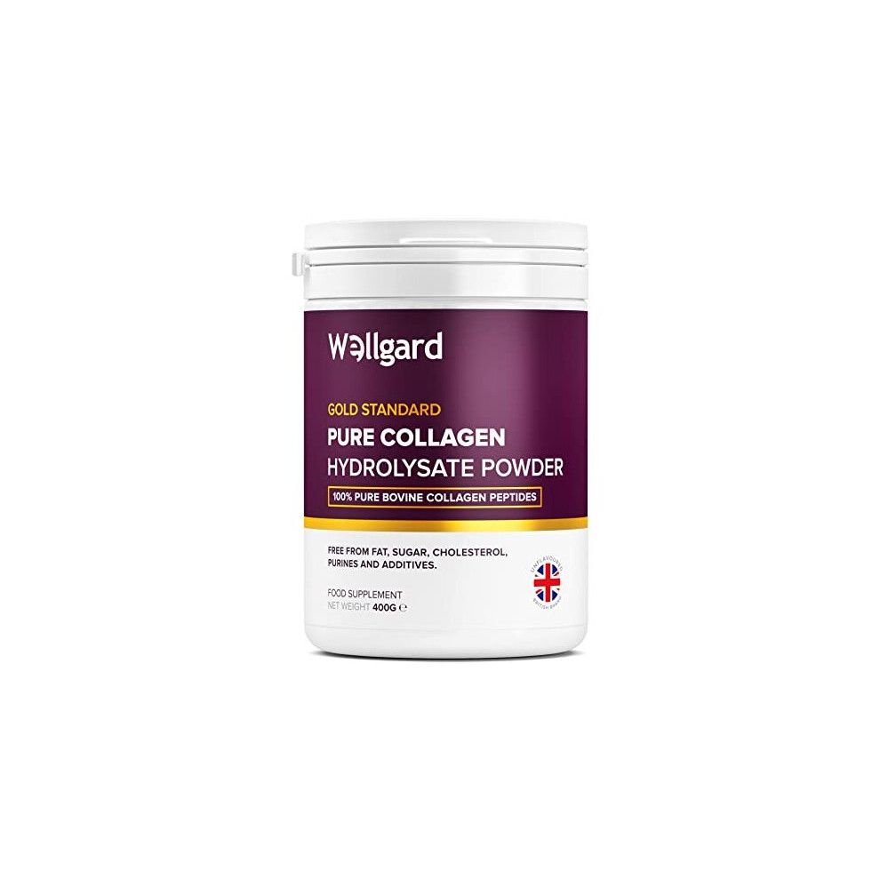 Collagen Powder, Gold Standard Bovine Collagen Peptides Powder by Wellgard - High Levels of The 8 Essential Amino Acids, Collagen Supplements, Halal &