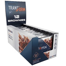SCI-MX High Protein Chocolate Chip Brownie Box - 20g protein, 0.5g sugar + 246 calories per brownie - Pack of 12 x 65 g - Low Sugar - Pre / Post
