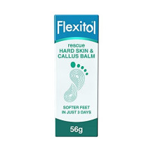 Flexitol Rescue Hard Skin and Callus Balm 56g, Softening Foot Cream with Glycolic and Salicylic Acid, Suitable for Diabetics