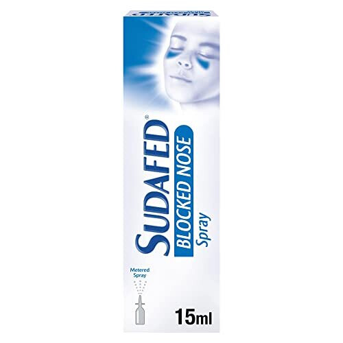 Sudafed Sudafed Blocked Nose Spray, Relief from Congestion Caused by Head Cold and Allergies, Sinusitis, Helps Clear The Nasal Passage, Lasts up to 10 Hours