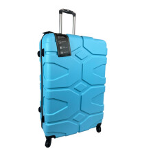 (SkyBlue, Extra Large) Hampton & Stewart Hard Shell Extra Large Suitcase