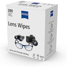 ZEISS Lens Wipes, Lens Cleaner for Glasses, Cameras & Binoculars, Individually Packed Single Use Disposable Cloths in Sachets, for Handy and Portable