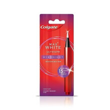 Colgate Max White Overnight Teeth Whitening Pen 2.5ml | Enamel Safe Whitening Pen for Discolouration| Whiter Teeth While You Sleep (1x2.5ml)