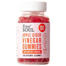 Apple Cider Vinegar Gummies with The Mother 1000mg Enhanced with Vitamin B12 & Folic Acid | 60 High Strength ACV Vegan Capsules with Pomegranate &