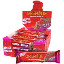 Grenade High Protein, Low Sugar Bar - Peanut Butter & Jelly, 12 x 60 g