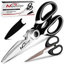 Magnificent Kitchen Scissor, Heavy Duty Scissors For Kitchen Use With Safety Cover & Extra Gift, Soft Grip & Multi-Functional Utility Scissors, Shears
