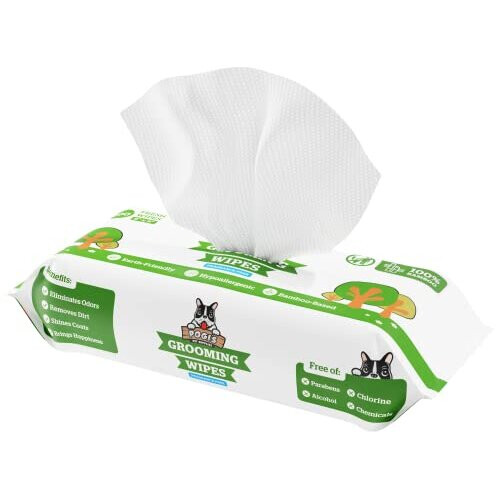 Pogi's Dog Grooming Wipes 100 Dog Wipes for Cleaning and Deodorising