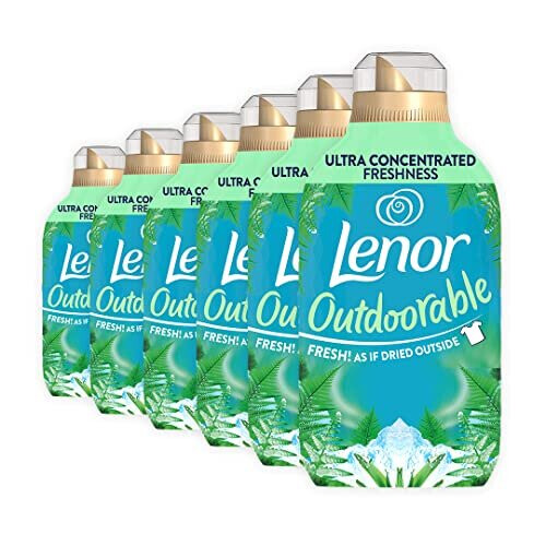 Lenor Outdoorable Fabric Conditioner 35 Washes, 490Ml, Northern Solstice - Ultra Concentrated Freshness - 100 Percent Recycled Bottle X6