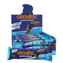 Grenade Oreo High Protein Bar - 21 g Protein, 1 g Sugar, Triple-Layer Vanilla Oreo Cocoa, 12 x 60 g