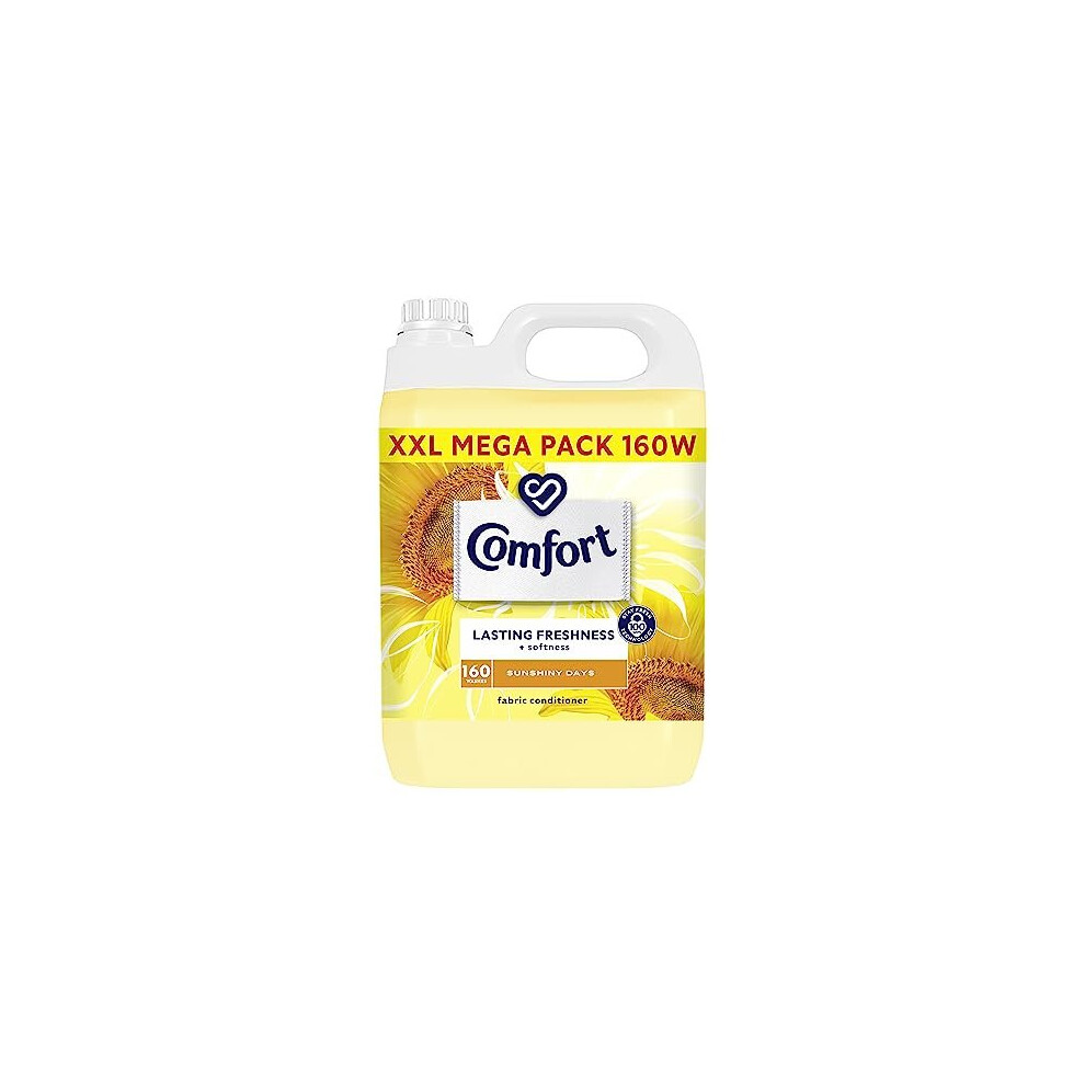 Comfort Sunshiny Days Fabric Conditioner With Stay Fresh Technology For 100 Days Of Freshness + Fragrance* 160 Wash 4800Ml