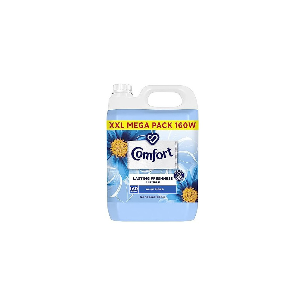 Comfort Skies With Stay Fresh Technology Fabric Conditioner For 100 Days Of Freshness + Fragrance* 160 Wash 4.8 L Blue