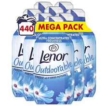 Lenor Outdoorable Fabric Conditioner, 440 Washes, 6.16 L (770 ml x 8), Spring Awakening, Ultra Concentrated Fabric Softener, Outside Freshness Even