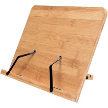MantraRaj Natural Bamboo Book Stand Adjustable Foldable Cook Book iPad Tablet Holder Stand