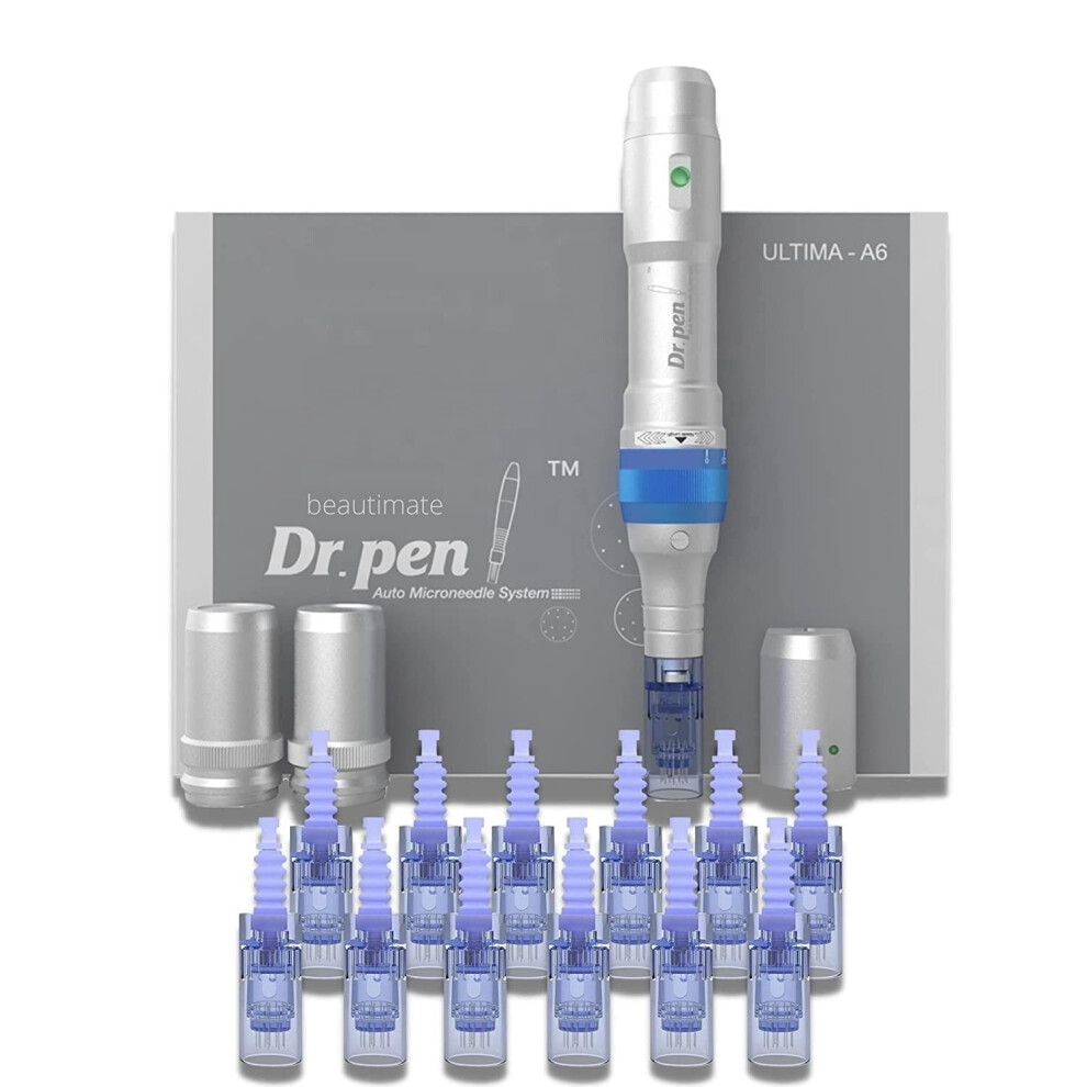 Dr. Pen Ultima A6 Microneedle Pen with 12PIN 36PIN Nano Round Cartridges Needles