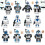 12pcs Star Wars Clone Troopers Minifigures Fit Lego 1