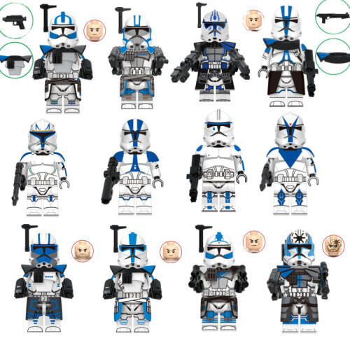 12pcs Star Wars Clone Troopers Minifigures Fit Lego