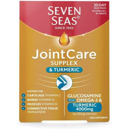 Seven Seas Seven Seas Joint Care Supplements With Turmeric 60 High Strength Caps
