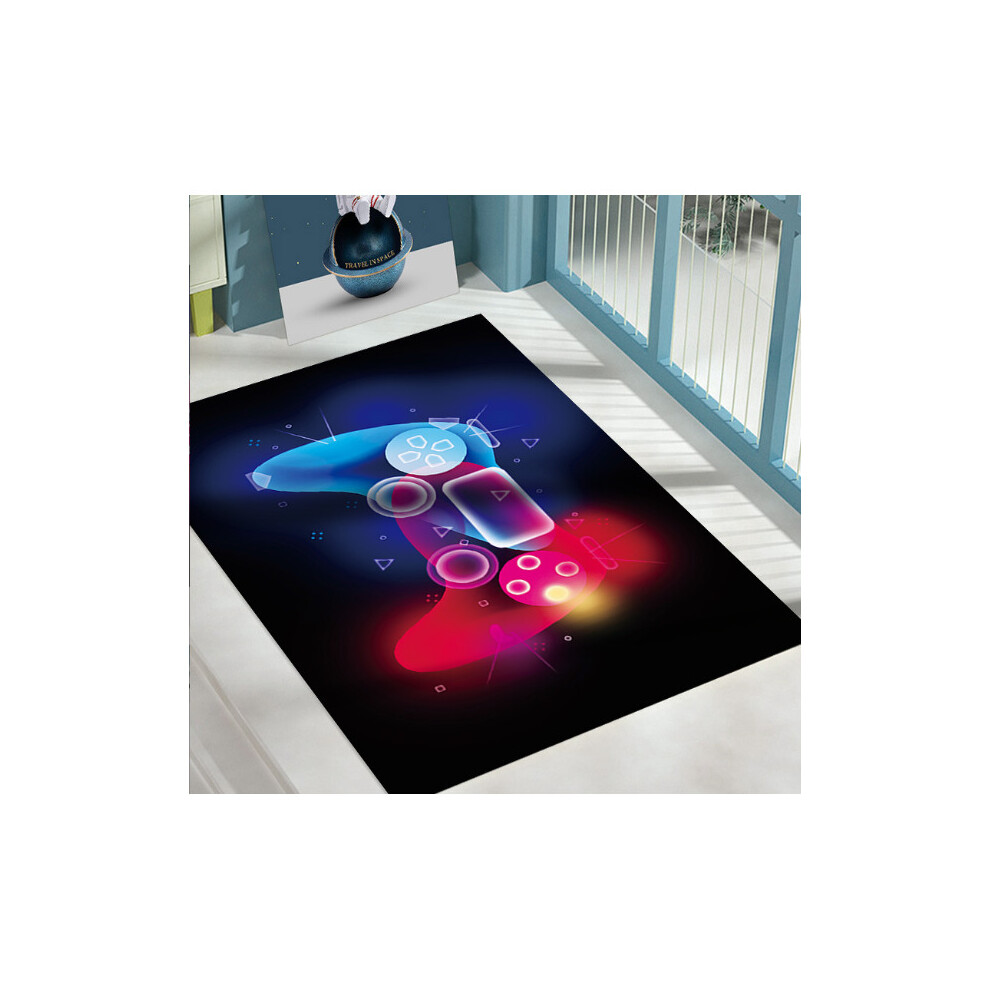 (140*200cm) Game console carpet, living room, entertainment venue carpet, cyberpunk children's room carpet