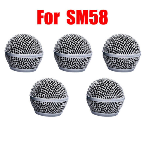 5 x Replacement Ball Head Mesh, Microphone Grille fits SM58 microphone