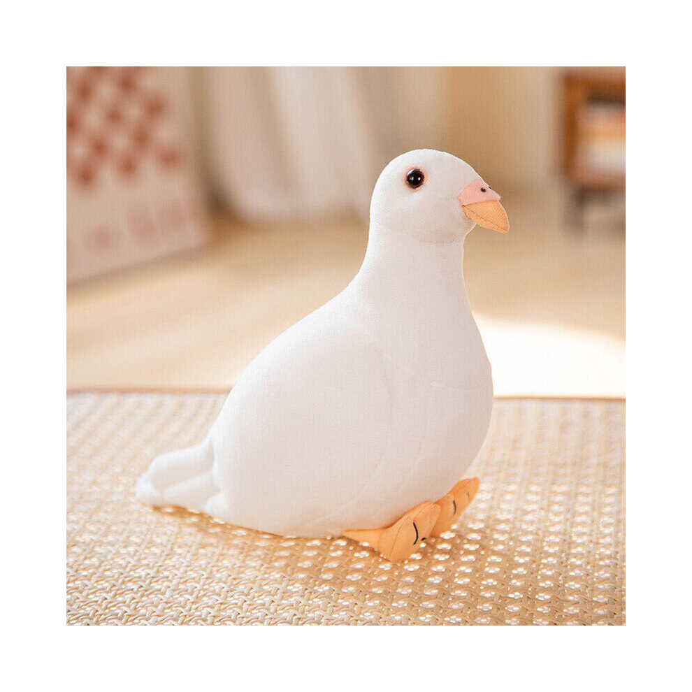 (  White) Pigeon Bird Soft Plush Toy Teddy Stuffed Animal Baby Kids Children Gift