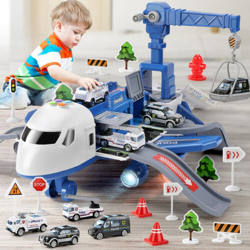 Kids Toys Set Transport Airplane Educational Toy Plane for Toddler Boys Gift on OnBuy