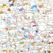 (Cinnamoroll) Sanrio Goo 100pcs Card Stickers Kuromi My Melody Notebook Water Bottles Suitcase