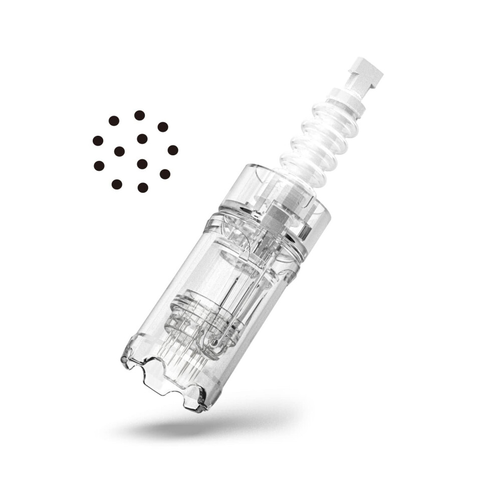 (12Pin) Dr.Pen A10 Microneedling Needles Dermapen Needles Disposable Replacement Cartridge Needles 10 Pcs Pack