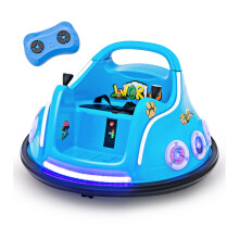 12V Electric Kids Ride On Bumper Car w/Remote Flashing Lights & Musics