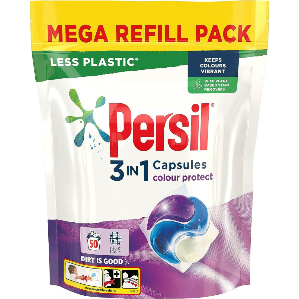 Persil 3 in 1 Colour Protect Laundry Washing pack 50 Wash 1.350 kg UK