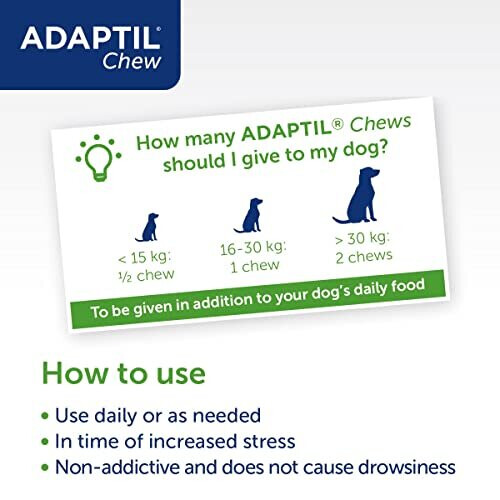 ADAPTIL Calming Chew, Brown, 30 Count (Pack of 1) 2